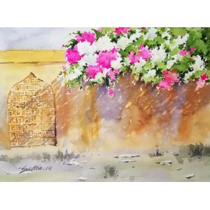 Sadia Arif, 11 x 15 Inch, Water Color on Paper, Floral Painting, AC-SAD-013